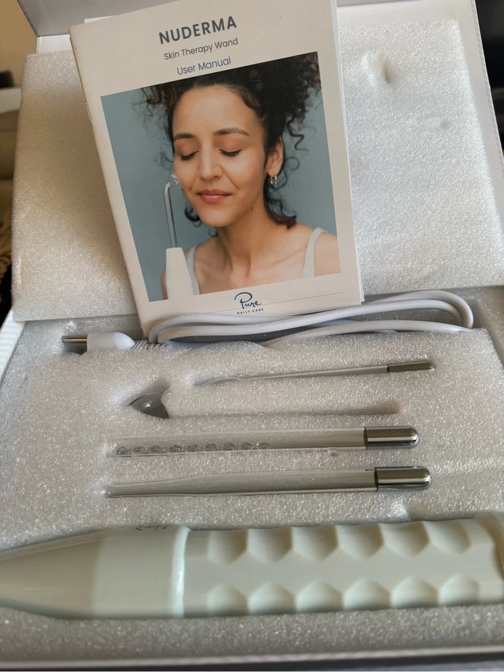 Pure Daily Care NuDerma Portable Handheld Skin Therapy Wand Machine
